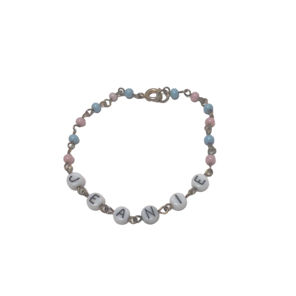 1970’s Vintage Name Bracelet.  “Jeanie”